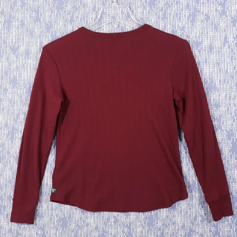 Toad&Co Sweater Womens Small Maroon Pullover Organic Cotton Blend